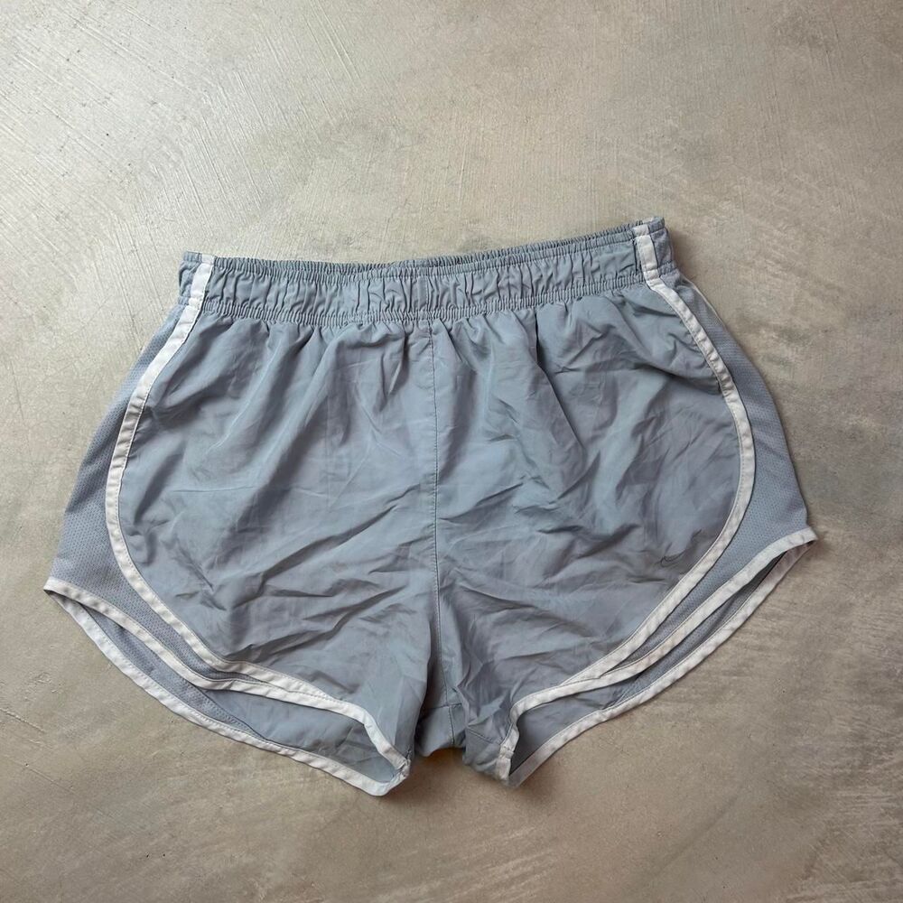 Nike Women's Grey and Blue Shorts